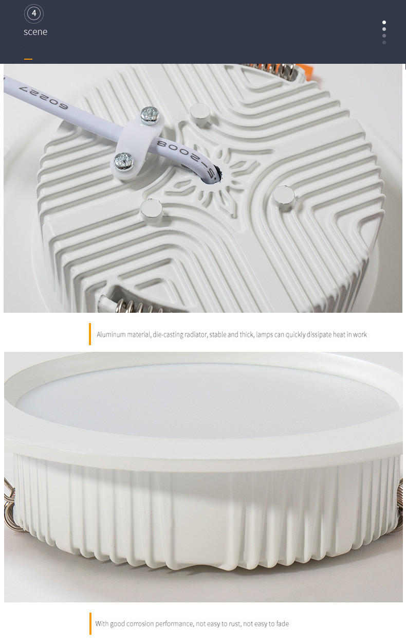 Ceiling Recessed IP44 Slim LED Panel Lights Residential