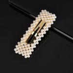 Handmade Pearls Decorative Hair Clips Pin For Makeup Geometric Flower Barrettes
