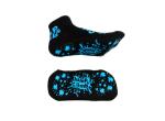 Medium Black Non Slip Grip Socks Soft Cotton Slippers Gripper Custom Bounce