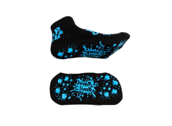 Medium Black Non Slip Grip Socks Soft Cotton Slippers Gripper Custom Bounce