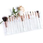Jessup 15pcs White/Rose gold Essential Makeup Brushes Set Cosmetic Brush