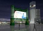 Custom Outdoor Led Video Wall Screens , Led Moving Message Display With Light