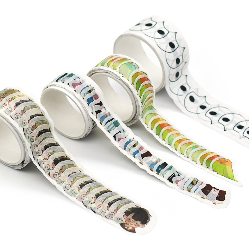 DIY Masking Tape Custom Printed Design Own Die Cut Stickers Washi Tape