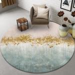 Abstract Printing Living Room Floor Carpets Circular Visual absorbent door mat
