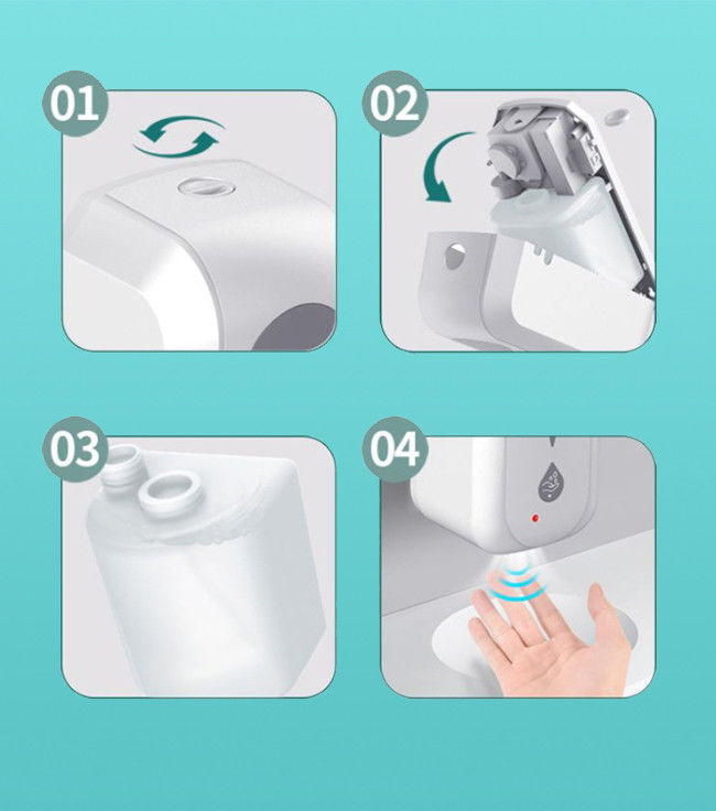 Touchless 1200ml Public Places Auto Alcohol Gel Dispensers