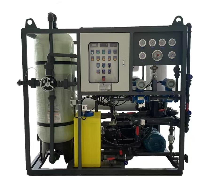 Seawater Desalination Equipment 30 Tons/Day Marine Fresh Water Generator Reverse Osmosis Water Treatment Equipment Ro Filter