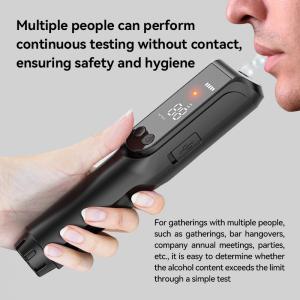 Quality Black Compact and portable Alcohol Test Instrument Breath Analyser Machine for Enterprise use wholesale