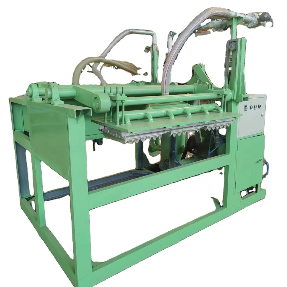 Customized Egg Tray Production Line With Brick Conveyor Belt Dryer For Old Cartons
