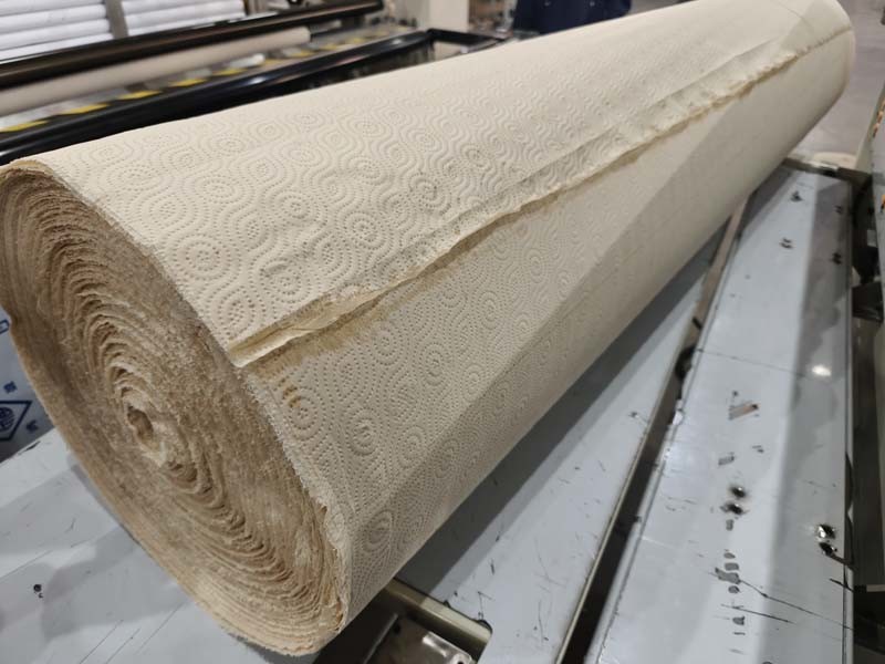 Automatic Toilet Tissue Paper Rewinding Machine With Glue Lamination