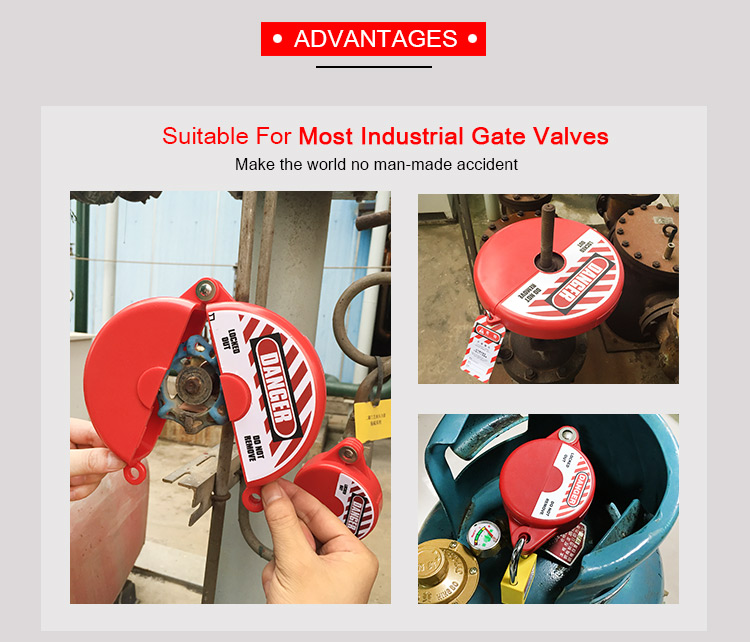 Industrial Valve Lockout Covers , Humanity Design Gate Valve Safety Lock