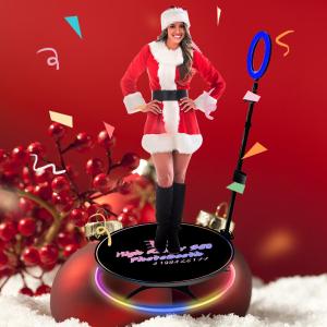 Quality Rotating 360 Manual Photo Booth 12 Inch Ring Light wholesale