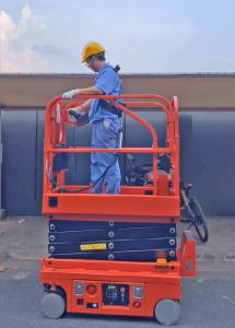 Quality Self Propelled 4m Mini Scissor Lift Platform 250kg Load wholesale