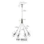 Stainless Steel Acoustic Panel Light Suspension Kit Hanging System YW86020