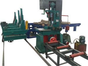 Quality Industrial Wood Vertical Band Saw Sawmill Machine With Trolley with hydraulic log turner wholesale