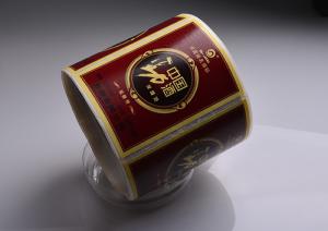 Quality Custom printing glossy varnishing self adhesive special paper chinese wine bottle labels roll wholesale