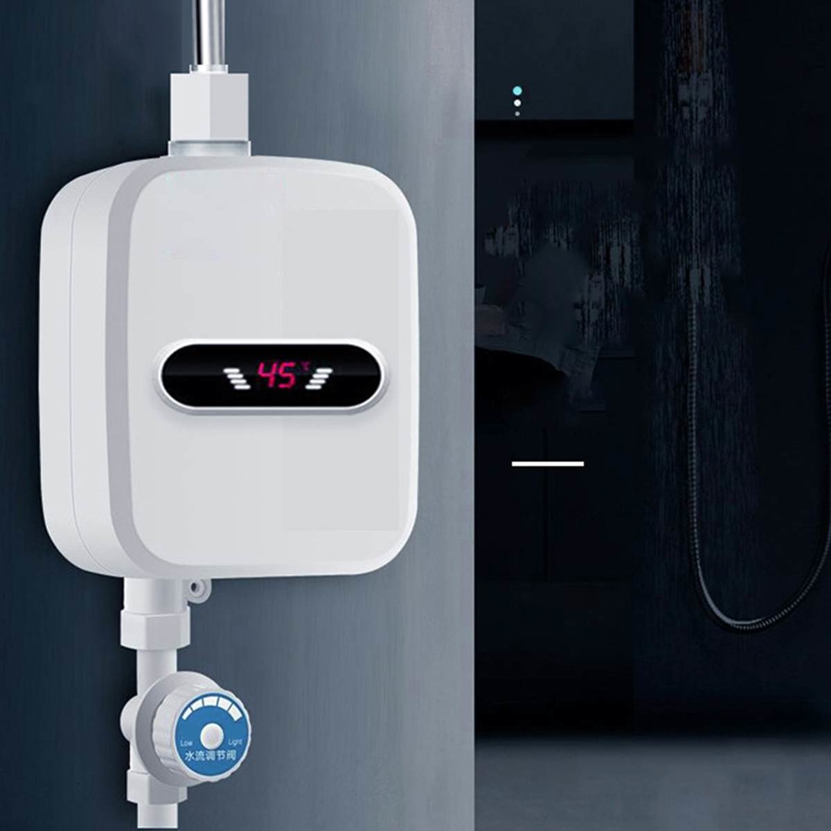 3500W IPX4 ABS Plastic Electric Hot Water Tap For Shower Room