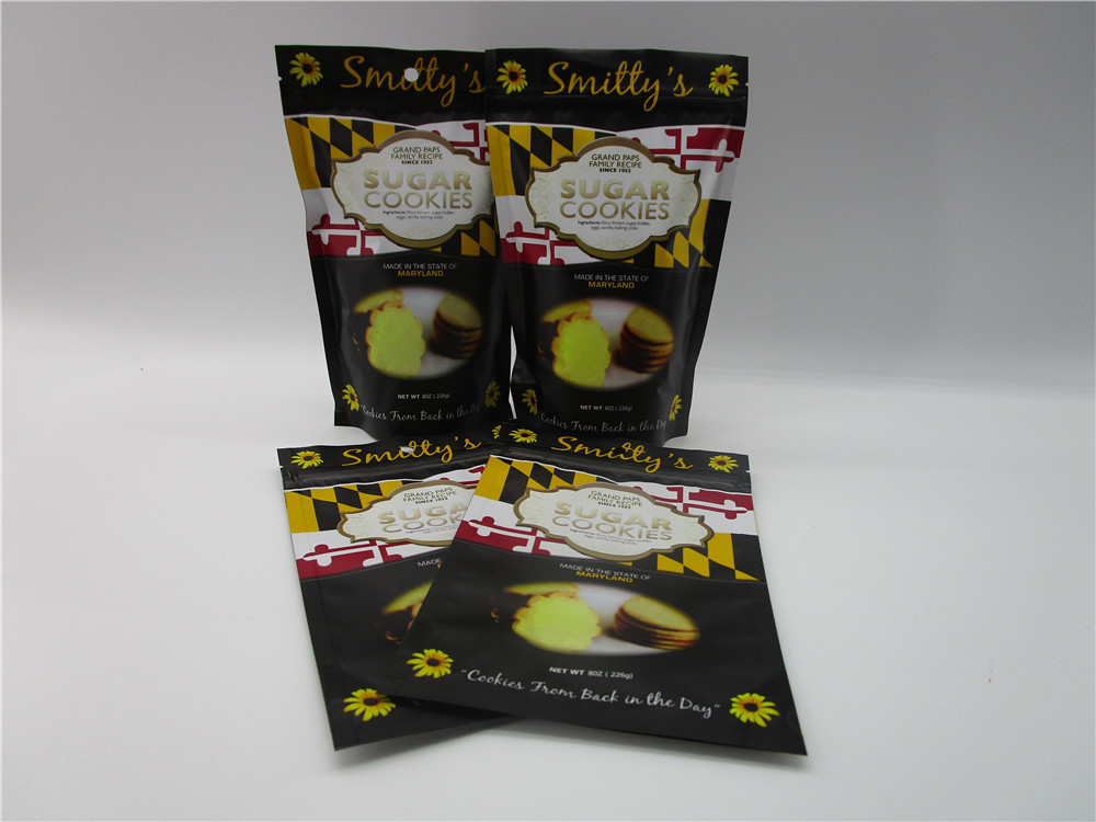 Private label stand up zipper pouch , snack food packaging aluminum foil