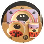 BIO-DEGRADABLE BAMBOO FIBER KIDS DINNERWARE, DISHWASHER SAFE, HEALTHY,