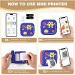 Portable Inkless Thermal Mini Printer Sticker For Receipt Journal Memo