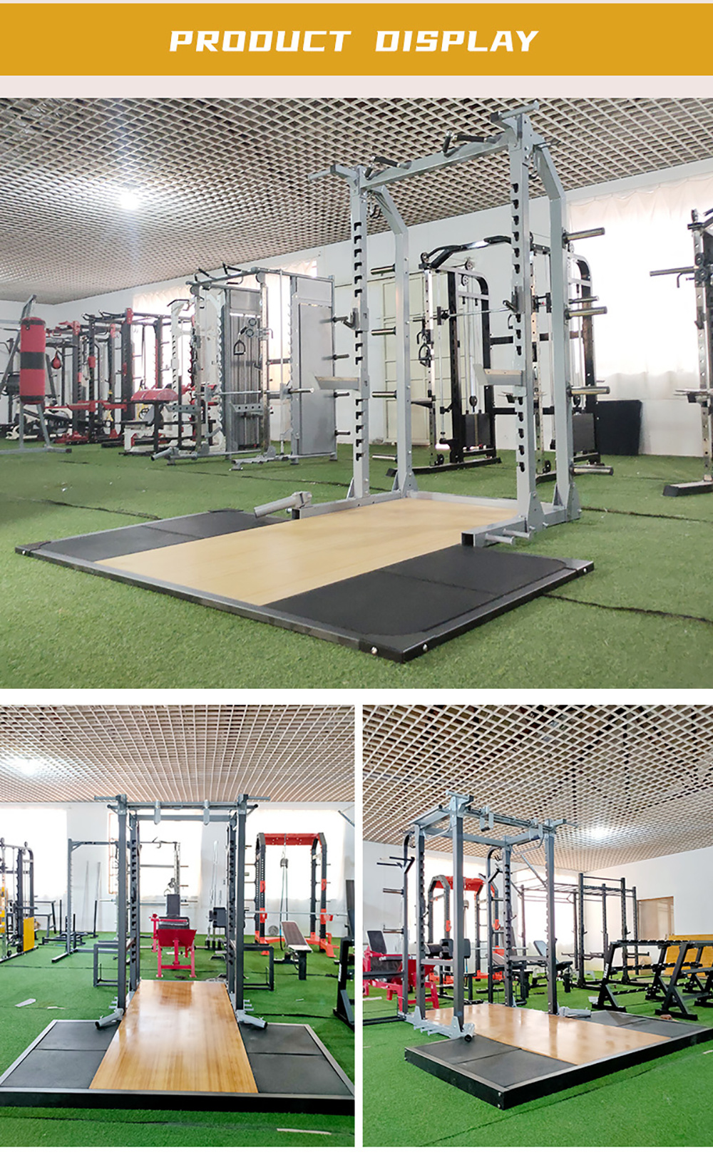 Commercial Squat Rack Fitness Equipment Multifunctional Pull-up Bar Fitness Adjustable Squat Rack with Weightlifting Platform