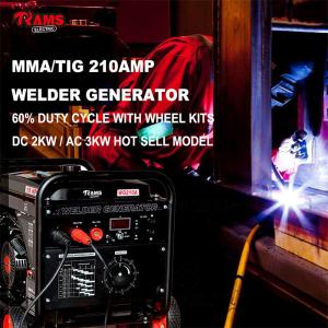 Quality 190FE Gasoline Powered Welder Generator 210A PMG Permanent Magnet wholesale