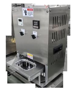 Quality Semi Auto Aluminum Foil Lunch Container Sealer For Commercial Pre-Cooked Meals Snacks Desserts wholesale