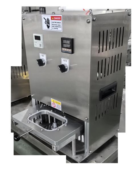 Semi Auto Aluminum Foil Lunch Container Sealer For Commercial Pre-Cooked Meals
