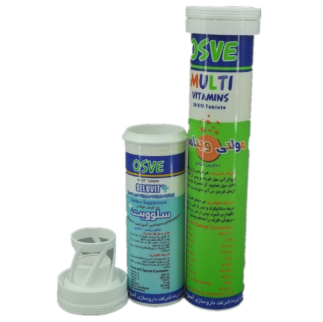 6 Colors MAX Printing Plastic Tube for Customized Vitamin C Effervescent Tablets Storage