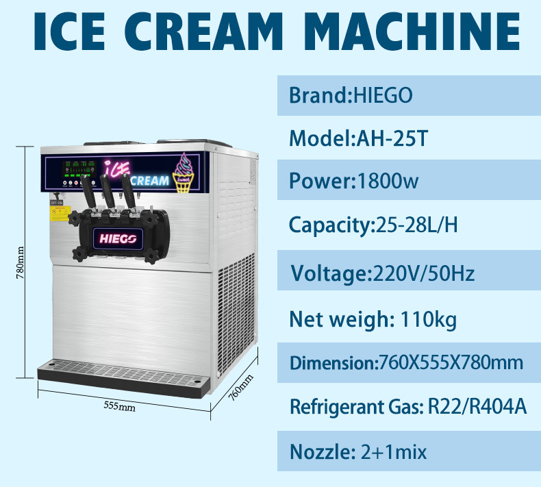 Mobile Gelato Maker Commercial 36l Hotel Commercial Ice Cream Machine
