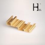 C38500 Material Customized Brass Extrusion Profiles copper profiles Large Size