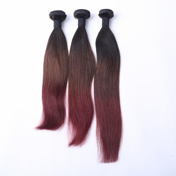 2017 Fashion 8A Grade Thick Hair Ombre 3 Color Silky Straight Brazilian Remy
