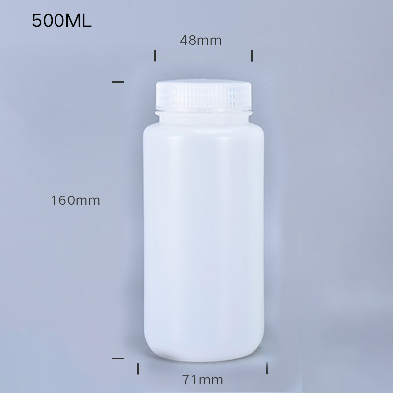 Plastic Screw Cap 100ml PP Brown Amber Reagent Bottle for Chemical Industry