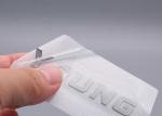Clothing Molded Printed Silicone Heat Transfer Labels Custom 1x6.5cm