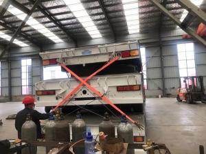 Quality 3 Axles Lowbed Loader Drop Deck Gooseneck 80/100 Tons Heavy Duty Dolly Semi Trailer wholesale