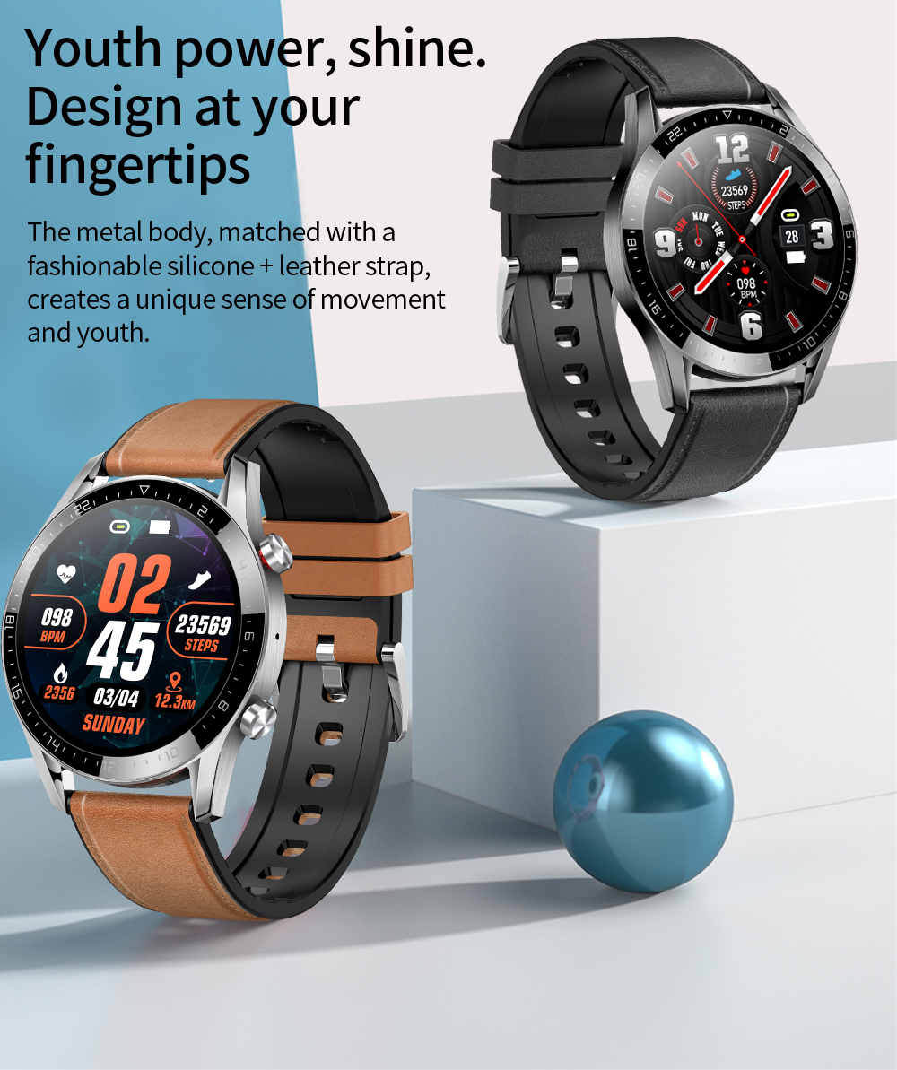 Modern Round Shape Smartwatch HL05 Full Touch Smart Bracelet