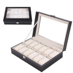 Quality Oversized 50 Slot Watch Box , Personalized Watch Holder Box Luxury Watch Display wholesale