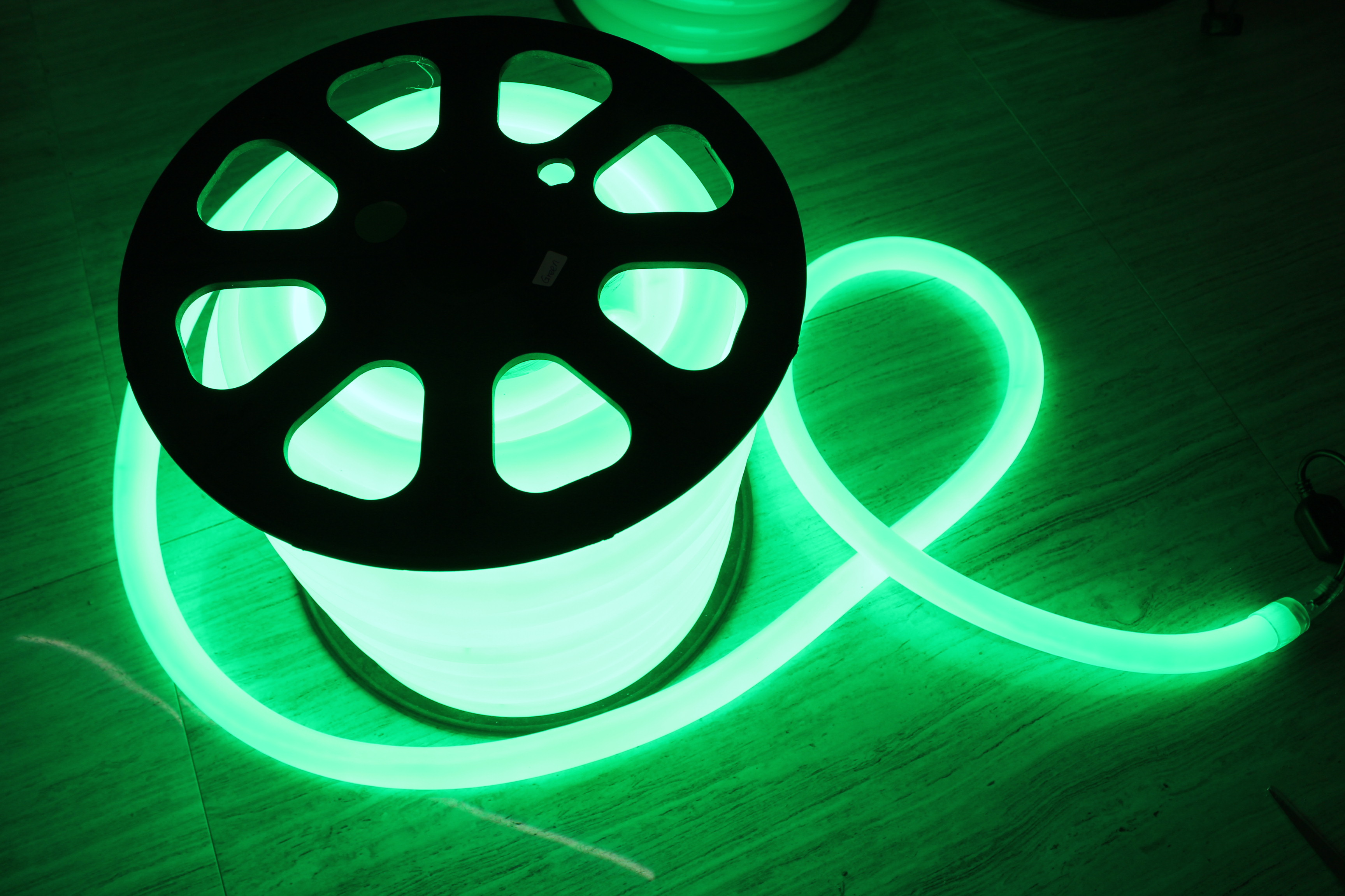 high bright led neon flex light green colour 110v 25mm for outdoor