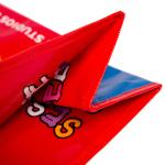 Custom Red Blue Printed Zipper PP Non Woven Handle Bag