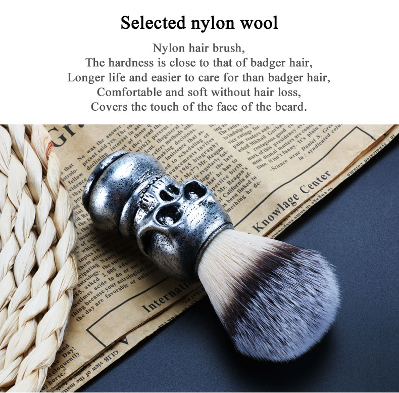 Light Weight Custom Logo Beard Brush Set For Luxurious Shaving Experience