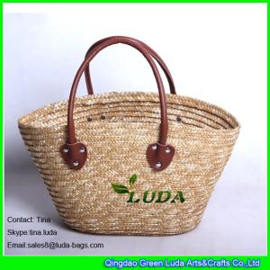 Quality LUDA wholesale lady handbags wheat straw make beach straw bags wholesale