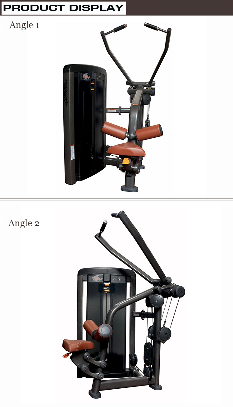 263kg Commercial Grade Gym Machines Lat Pulldown Workout