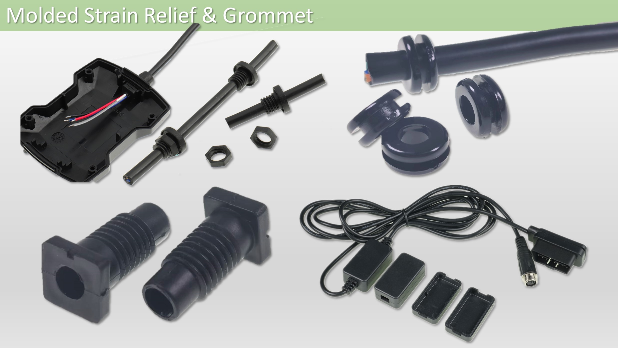  Molded Strain Relief Grommet