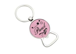Quality Laserable PU 65mm Bottle Opener Key Holder Multifunction Souvenir Gift wholesale