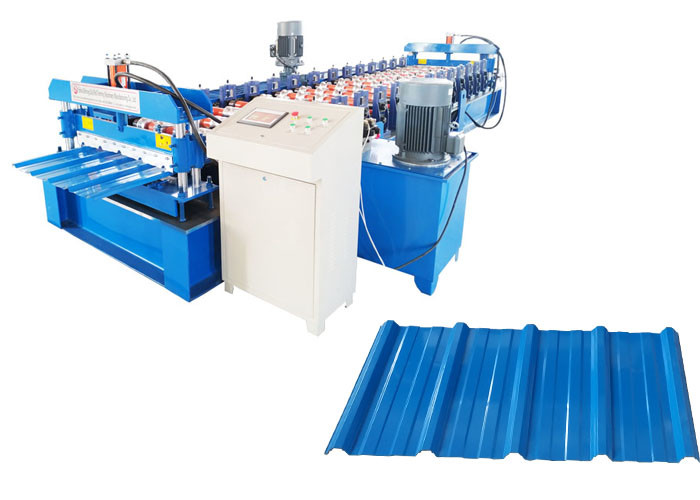 Hydraulic Color Steel Corrugated And Trapezoidal Roofing Sheet Metal Roll Forming Machines