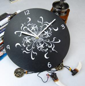 Quality Black Acrylic Art Contemporary Wall Clocks LY-013 wholesale