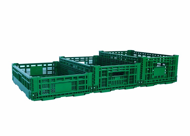 100% virgin PP material folding storage box fruit crate collapsible cheapest price Plastic Boxes
