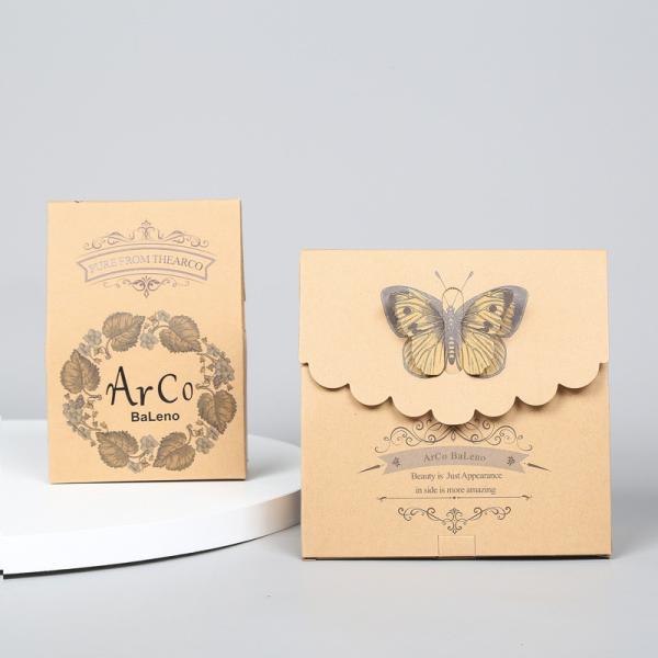 Custom kraft paper candy box personality black cardboard hollowed window box