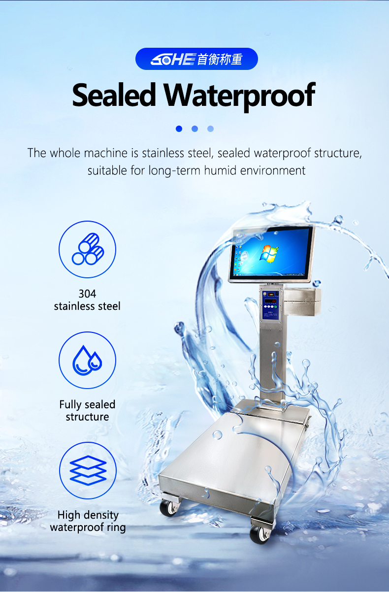 400*500mm Industrial Scale with 200kg Weight Capacity and Stainless Steel Platform