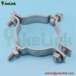 Galavnized Strap Style Adjustable Pole Bands