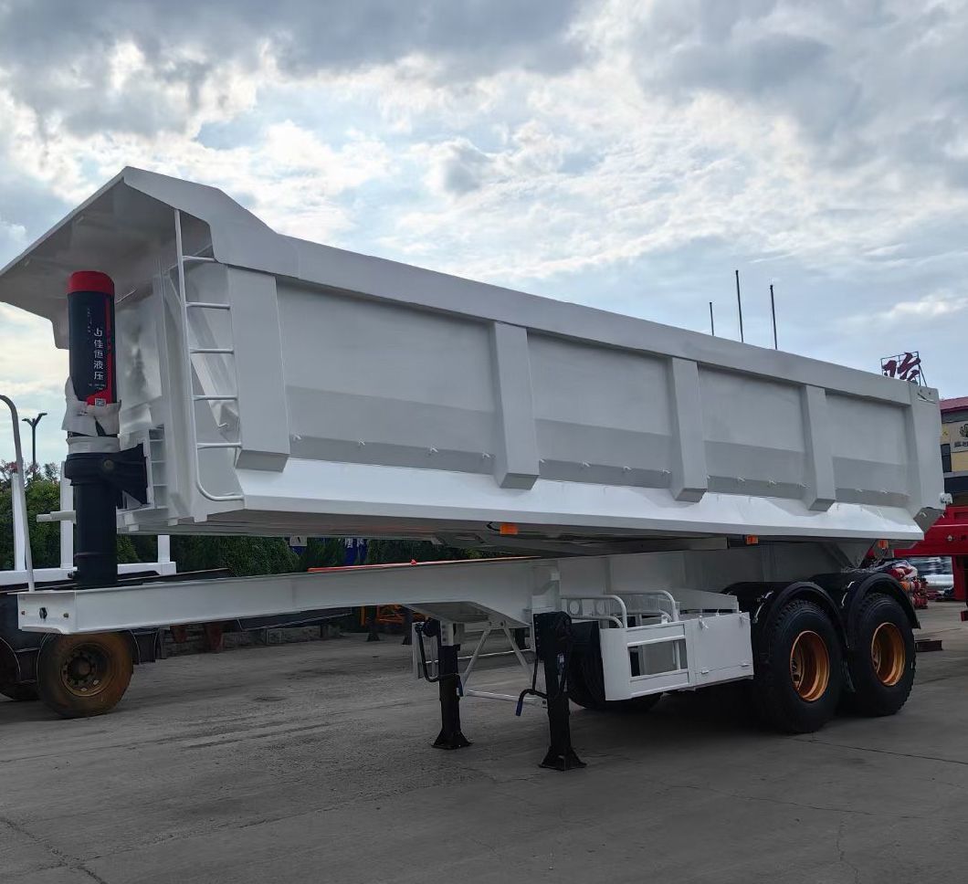Two-Axle Tipper Trailer Dump Semi Truck Trailer for Construction and Landscaping